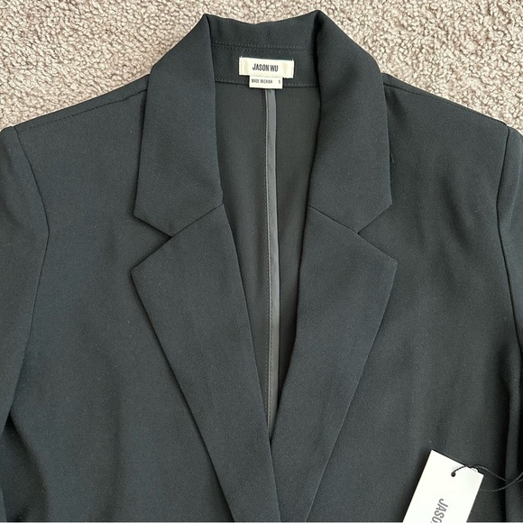 Jason Wu Blazer Womens Size S Black White Waist Tie - Picture 5 of 14